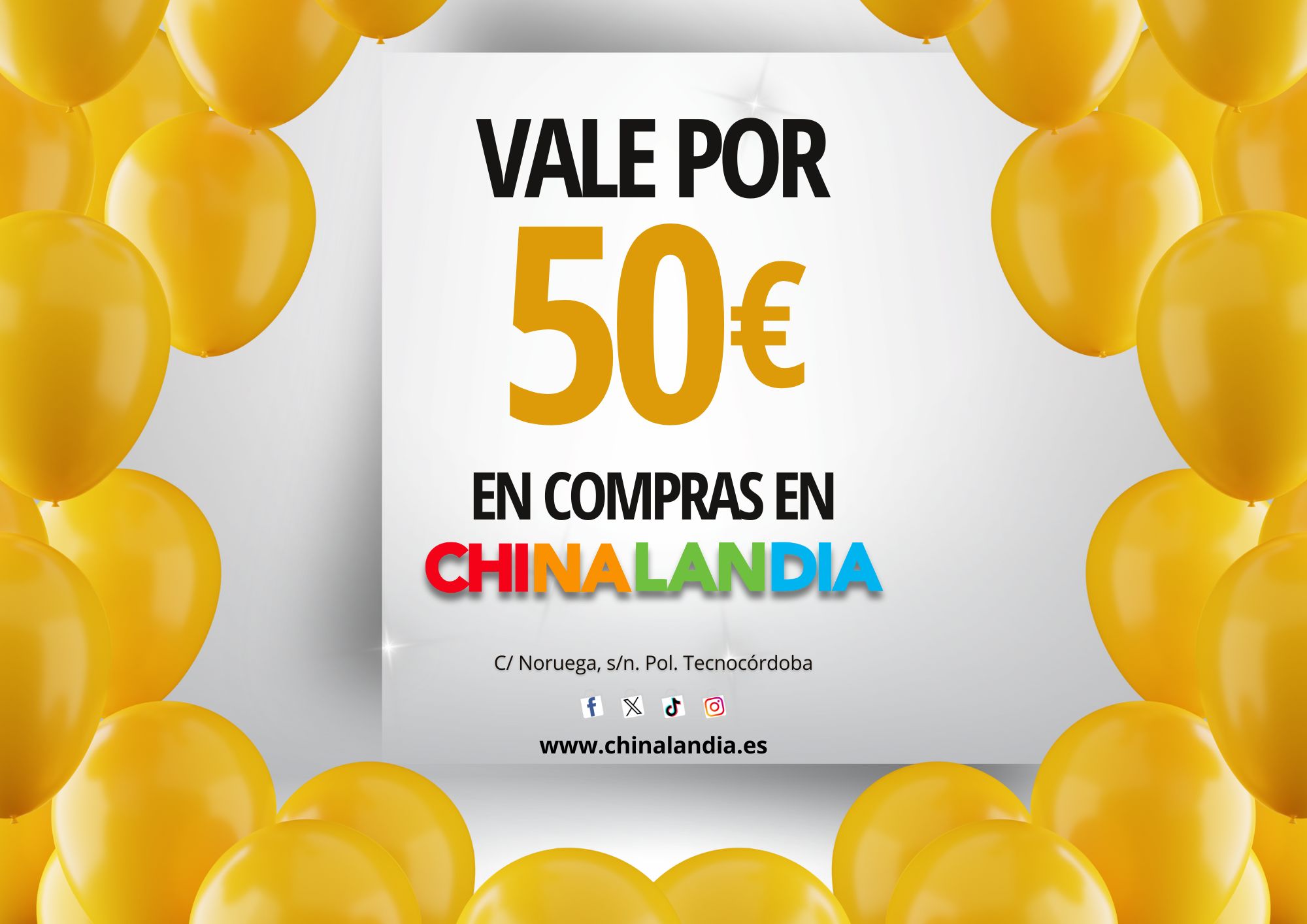 Vale por 50 € en compras